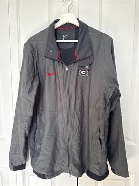 Nike Georgia Bulldogs Team Issued Player Windbreaker Jacket Rare Size Large